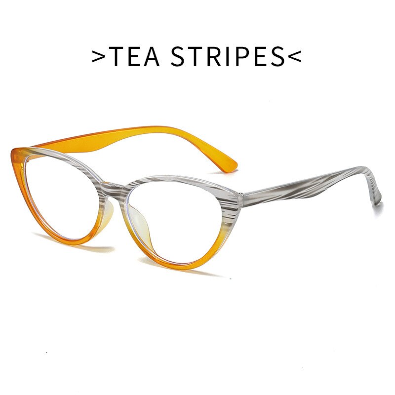 CCspace Unisex Full Rim Cat Eye Tr 90 Eyeglasses 55674 Full Rim CCspace Orange China 