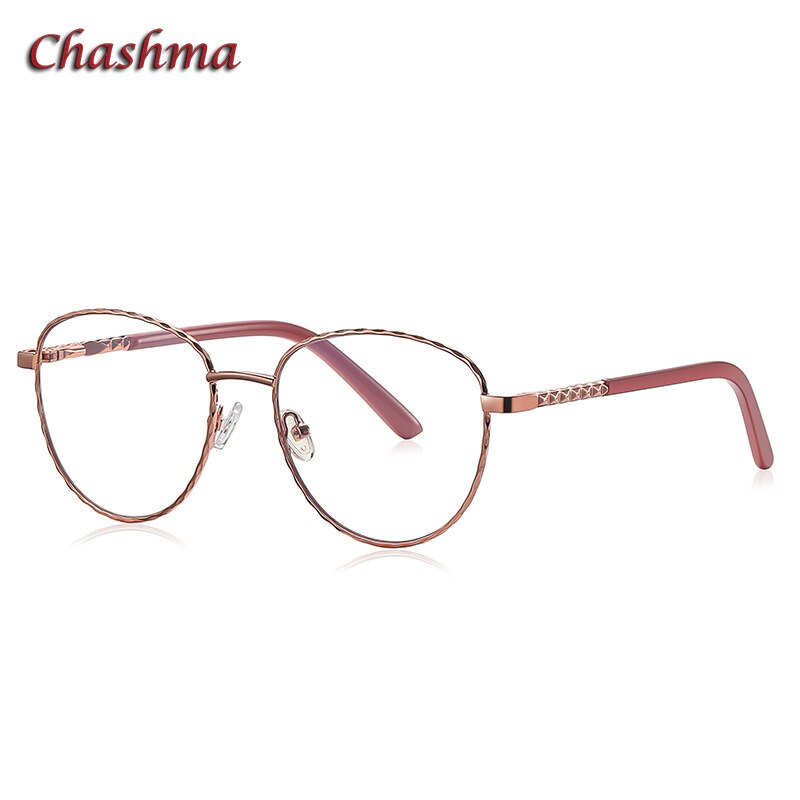 Chashma Ochki Unisex Full Rim Oval Square Stainless Steel Eyeglasses 3031 Full Rim Chashma Ochki C3  