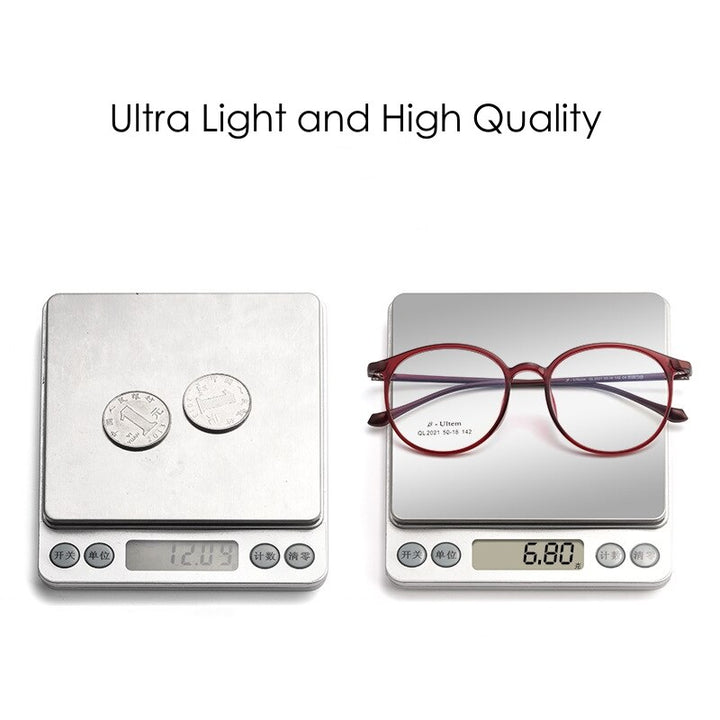 KatKani Unisex Full Rim Round Ultem Steel Eyeglasses 2021ql Full Rim KatKani Eyeglasses   