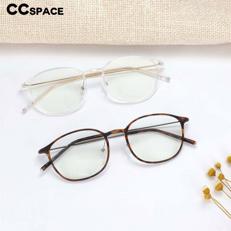 CCSpace Unisex Full Rim Square Tr 90 Titanium Frame Eyeglasses 54315 Full Rim CCspace   