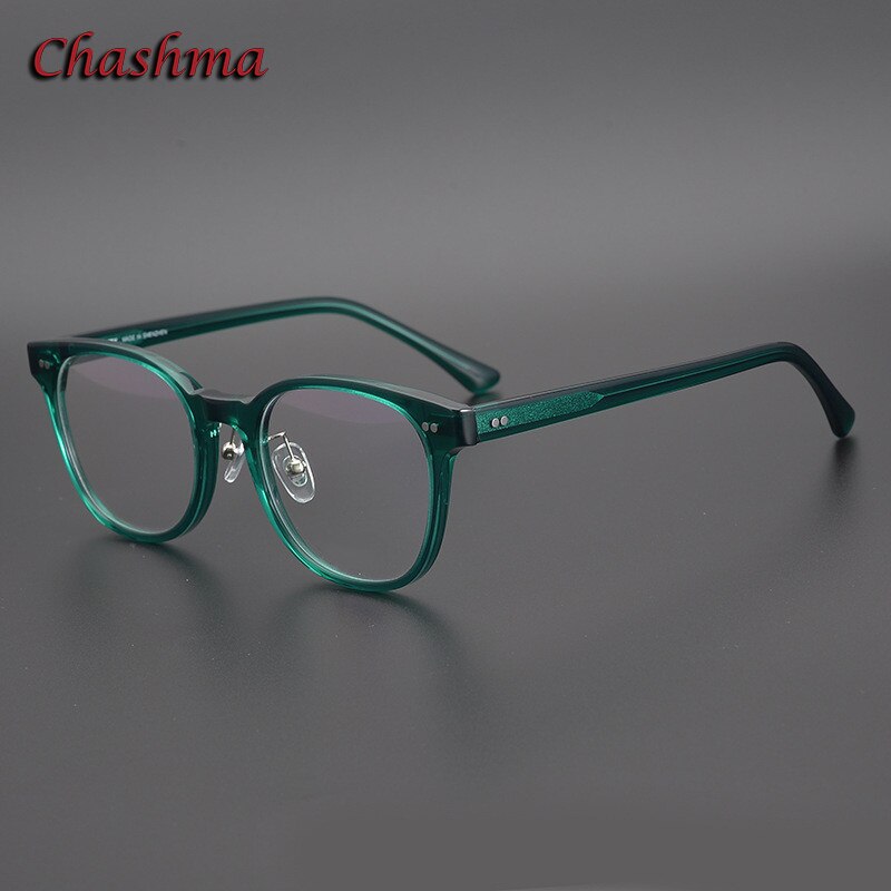 Chashma Ochki Unisex Full Rim Round Handcrafted Acetate Eyeglasses 2060 Full Rim Chashma Ochki   