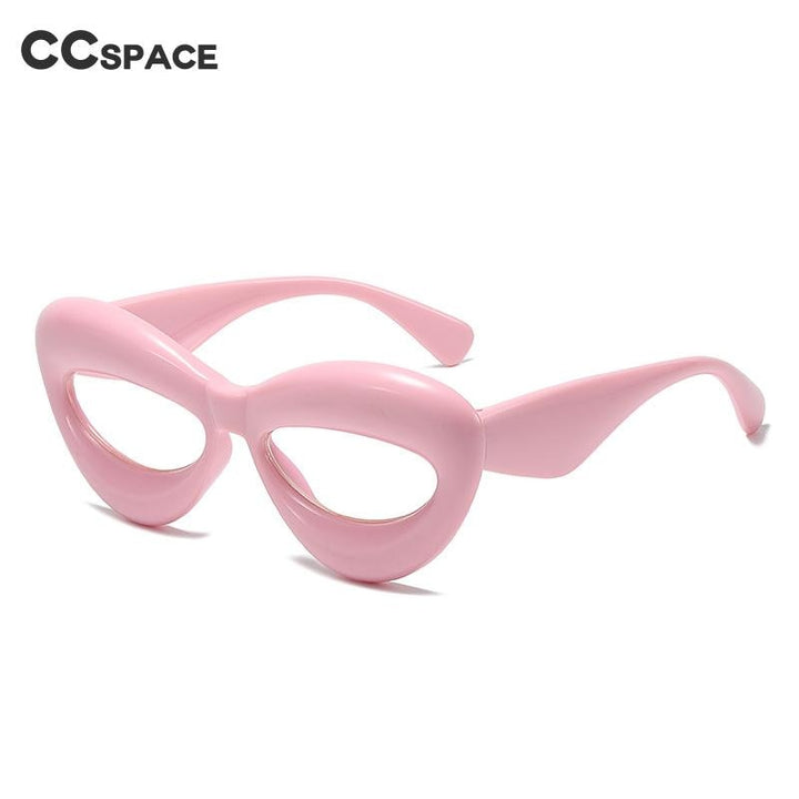 CCspace Unisex Full Rim Acetate Cat Eye Or Square Eyeglasses 55579 Full Rim CCspace   