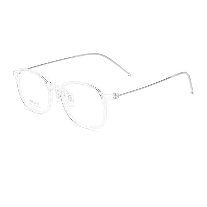 Yimaruili Unisex Full Rim Square Tr 90 Titanium Eyeglasses 5827m Full Rim Yimaruili Eyeglasses   