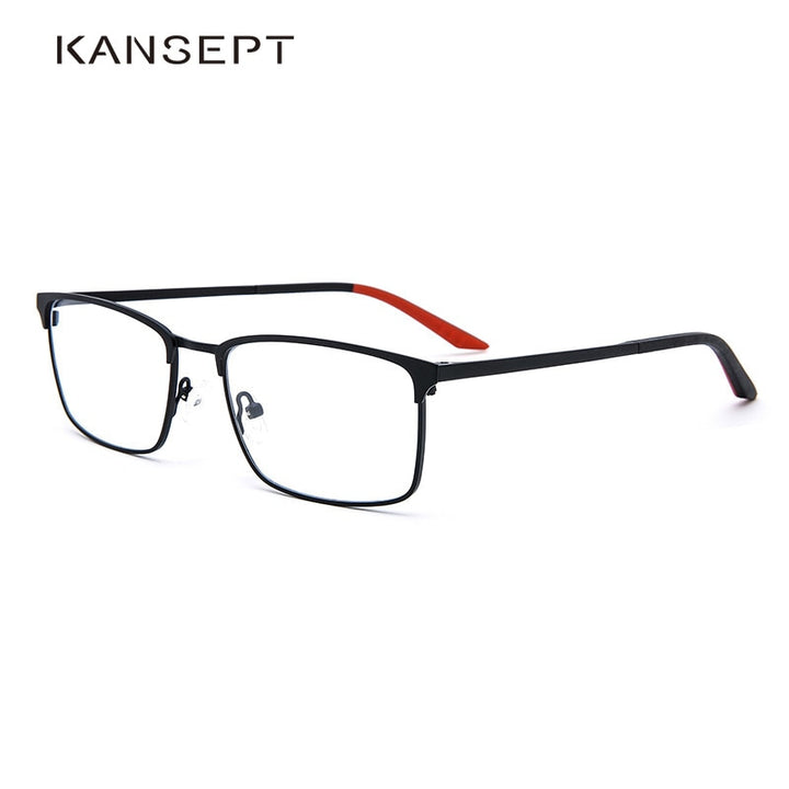 Kansept Men's Full Rim Square Alloy Eyeglasses Yj0243 Full Rim Kansept   