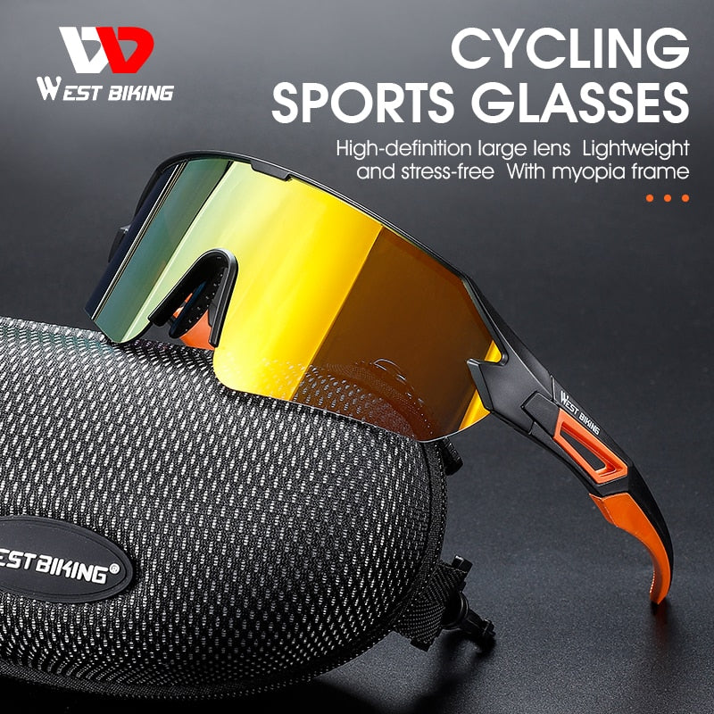 West Biking Unisex Semi Rim Tr 90 Polarized Sport Sunglasses YP0703141 Sunglasses West Biking   