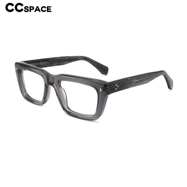 CCSpace Unisex Full Rim Square Cat Eye Acetate Eyeglasses 54908 Full Rim CCspace   