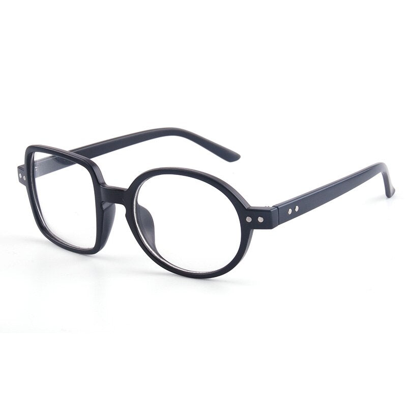 Cubojue Unisex Full Rim Odd Square/Round Tr 90 Titanium Myopic Reading Glasses Reading Glasses Cubojue   