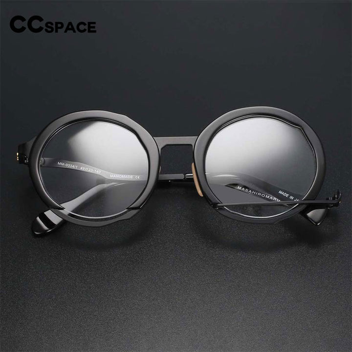 CCSpace Unisex Round Alloy Eyeglasses – FuzWeb