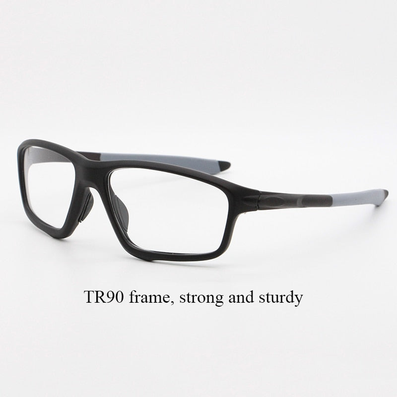 Bclear Unisex Full Rim Irregular Square Tr 90 Titanium Sport Eyeglasses 9231 Sport Eyewear Bclear   