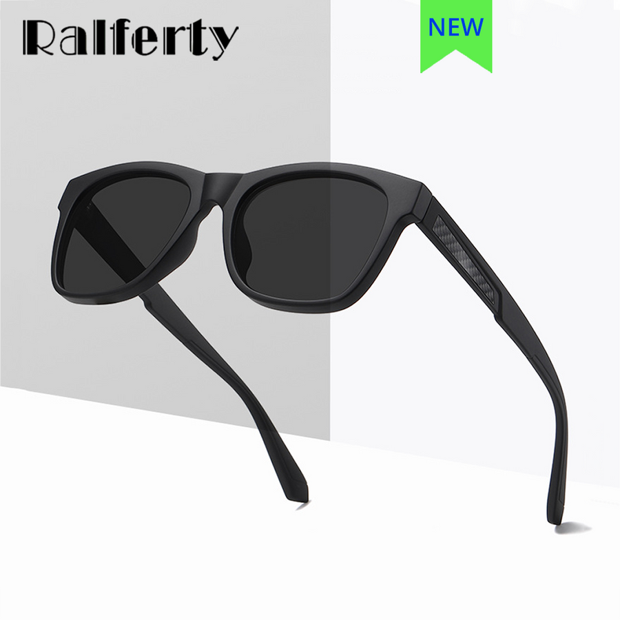Ralferty Men's Full Rim Square Tr 90 Polarized Sunglasses D7517 Sunglasses Ralferty   