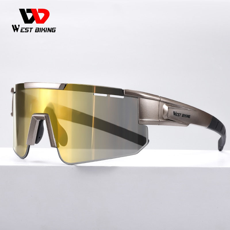 West Biking Unisex Semi Rim Tr 90 Polarized Sport Sunglasses Sunglasses West Biking   