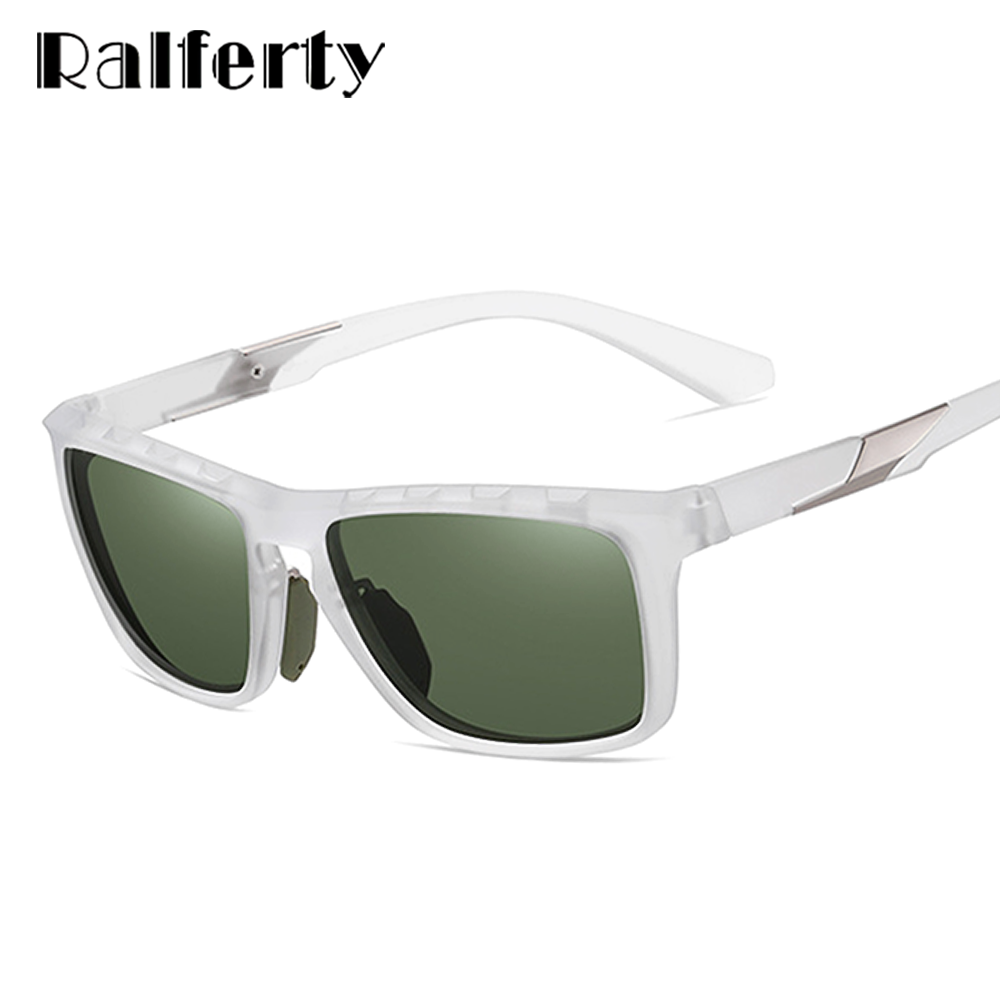 Ralferty Men's Full Rim Square Tr 90 Polarized Mirror Sunglasses D7515 Sunglasses Ralferty   