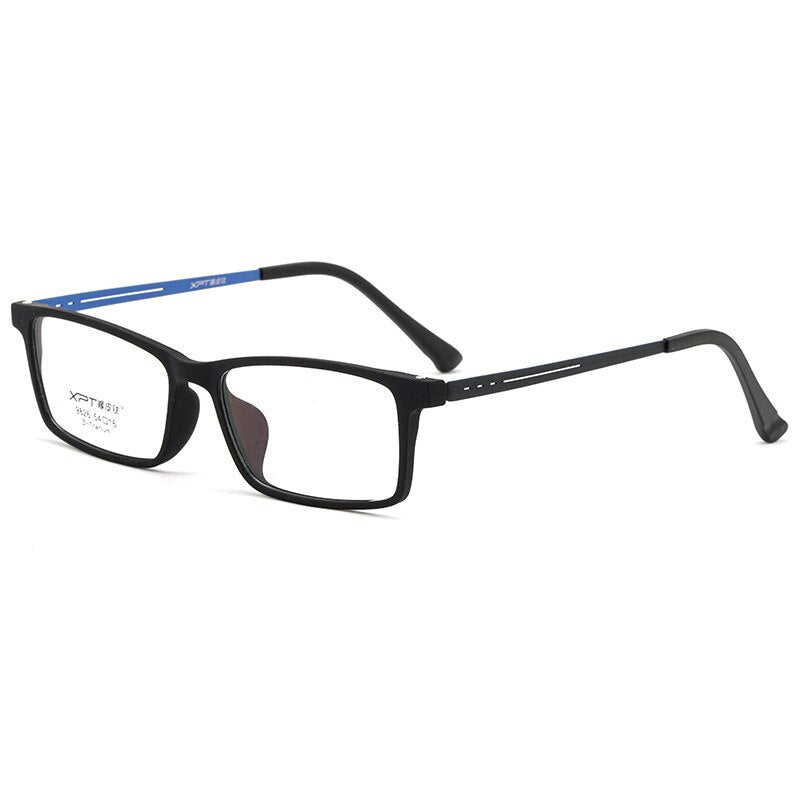 Zirosat Unisex Full Rim Square Tr 90 Titanium Eyeglasses 9826 Full Rim Zirosat black blue  