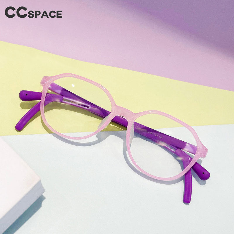 CCSpace Unisex Youth Full RIm Square PC Plastic Eyeglasses 56565 Full Rim CCspace   