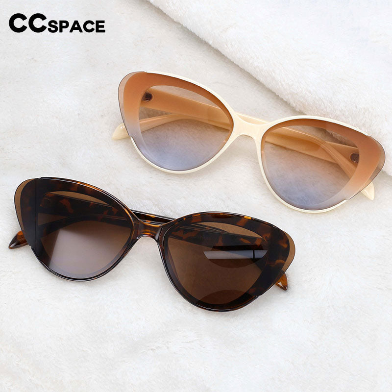 CCSpace Women's Full Rim Cat Eye Resin Frame Sunglasses 54223 Sunglasses CCspace Sunglasses   