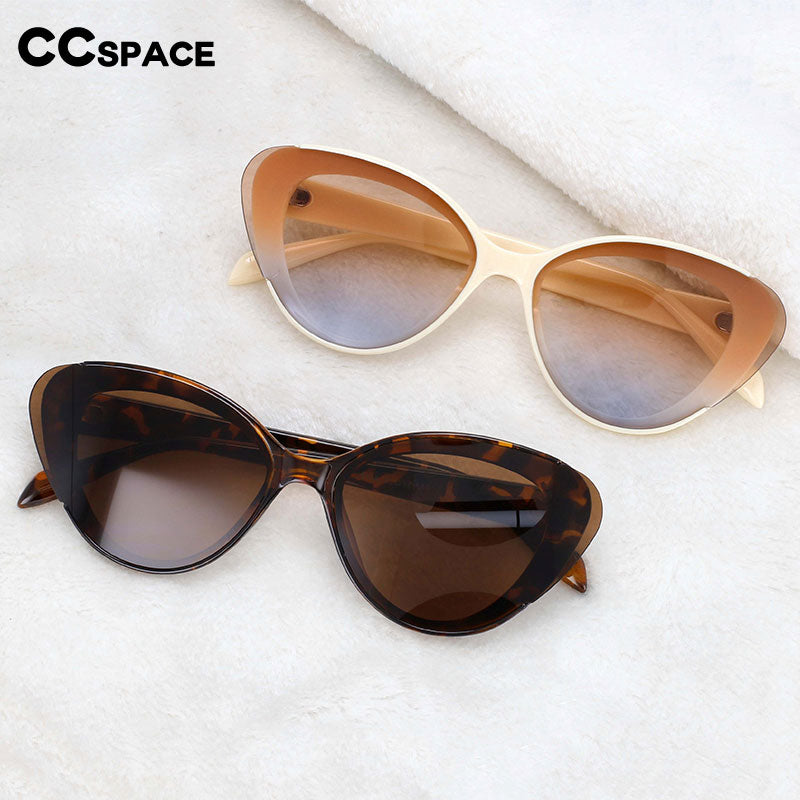CCspace Women's Full Rim Cat Eye Resin Frame Sunglasses 54223 Sunglasses CCspace Sunglasses   