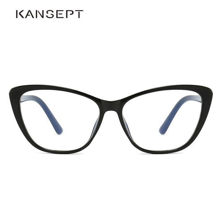 Kansept Women's Full Rim Square Cat Eye Tr 90 Titanium Eyeglasses 7003 Full Rim Kansept   