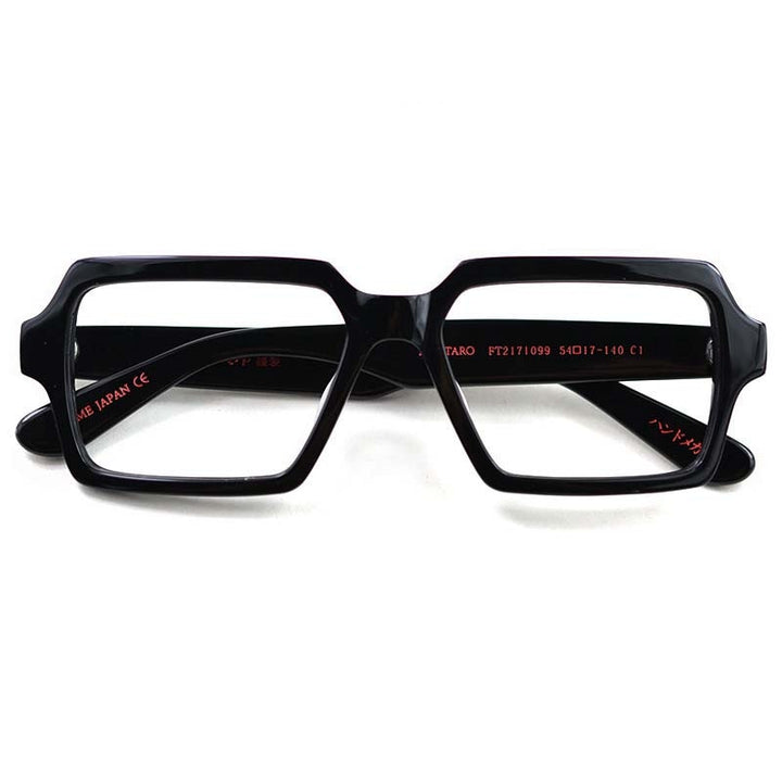 CCSpace Unisex Full Rim Square Acetate Eyeglasses 54726 Full Rim CCspace Black China 