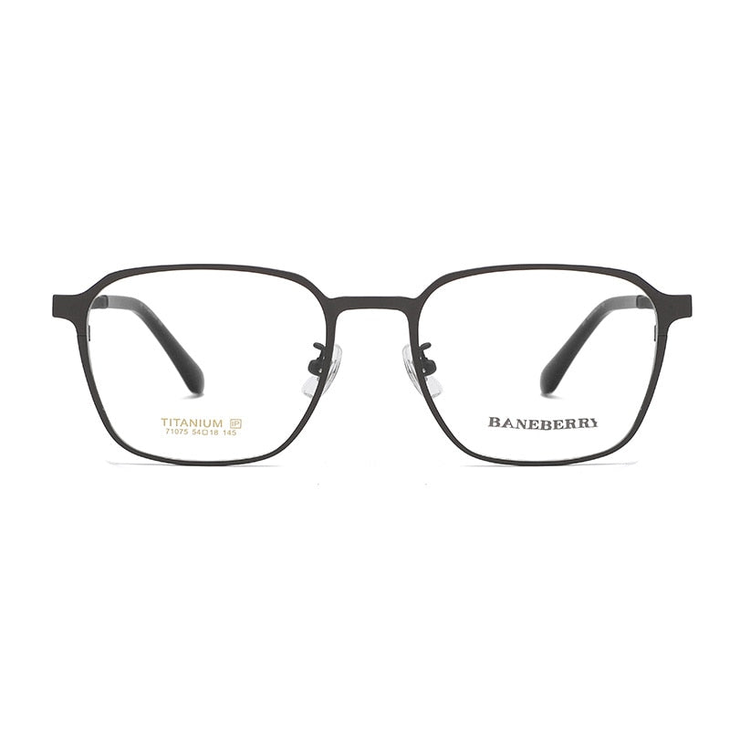 Zirosat Unisex Eyeglasses Black Gray Brown Frame Pure Titanium 71075 Frame Zirosat   