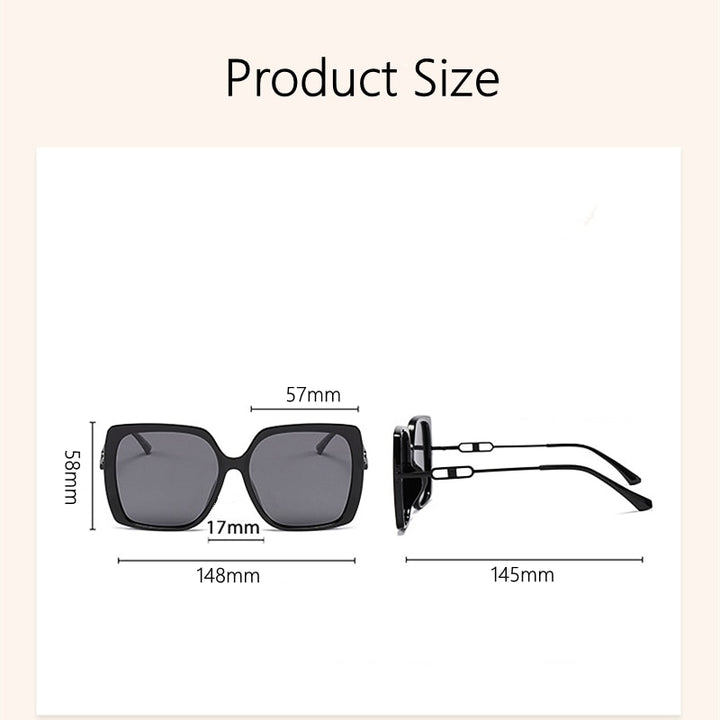Yimaruili Women's Full Rim Square Acetate Frame Polarized Sunglasses LS305 Sunglasses Yimaruili Sunglasses   