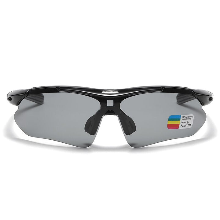 Zirosat Unisex Semi Rim Square Goggle Tr 90 Polarized 5 In 1 Sunglasses 0089 Sunglasses Zirosat   