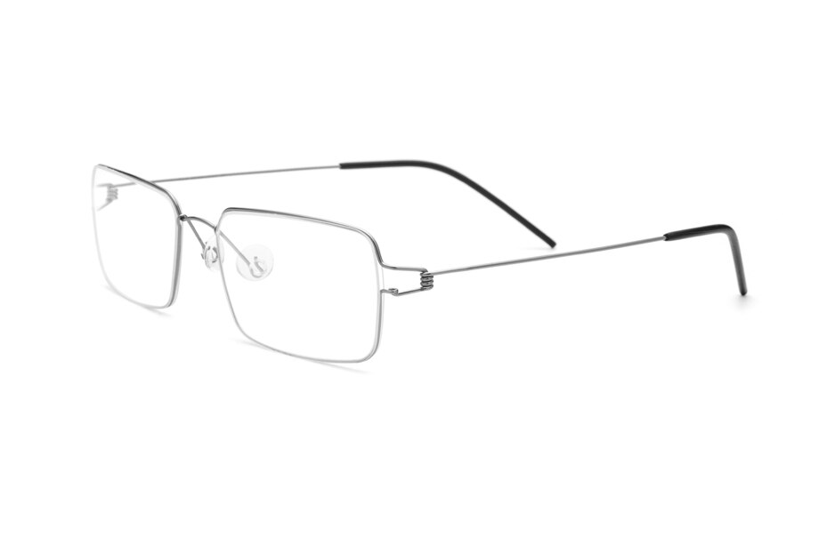 Muzz Men's Full Rim Round Titanium Alloy Screwless Frame Eyeglasses 3In1 Full Rim Muzz Small Square Gray  