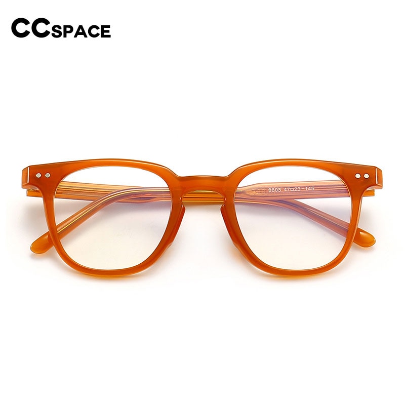 CCSpace Unisex Full Rim Square Tr 90 Titanium Eyeglasses 55917 Full Rim CCspace   