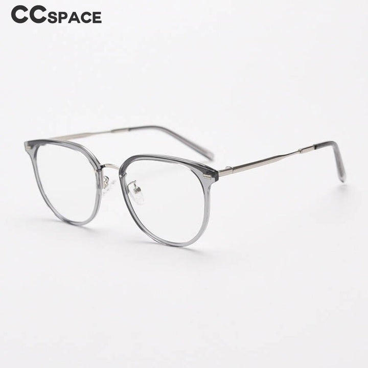 CCSpace Unisex Full Rim Square Tr 90 Titanium Eyeglasses 55803 Full Rim CCspace   