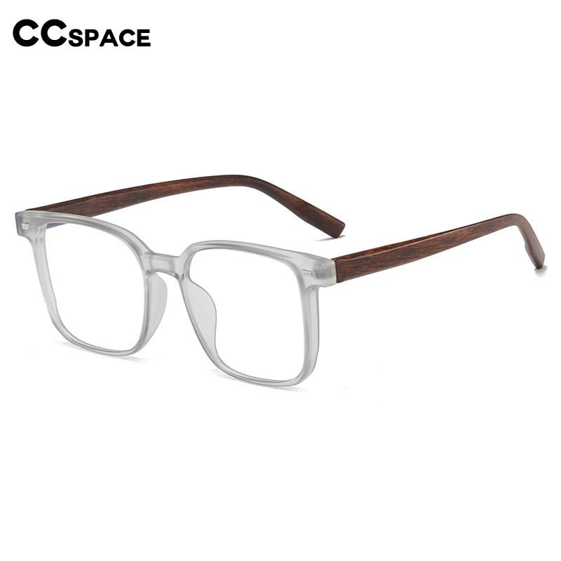 CCSpace Men's Full Rim Square Tr 90 Titanium Eyeglasses 54484 Full Rim CCspace   