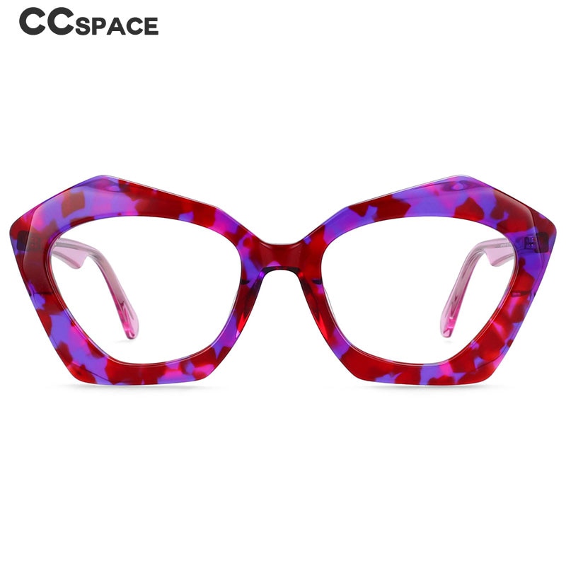 CCSpace Women's Full Rim Butterfly Cat Eye Acetate Frame Eyeglasses 54325 Full Rim CCspace   