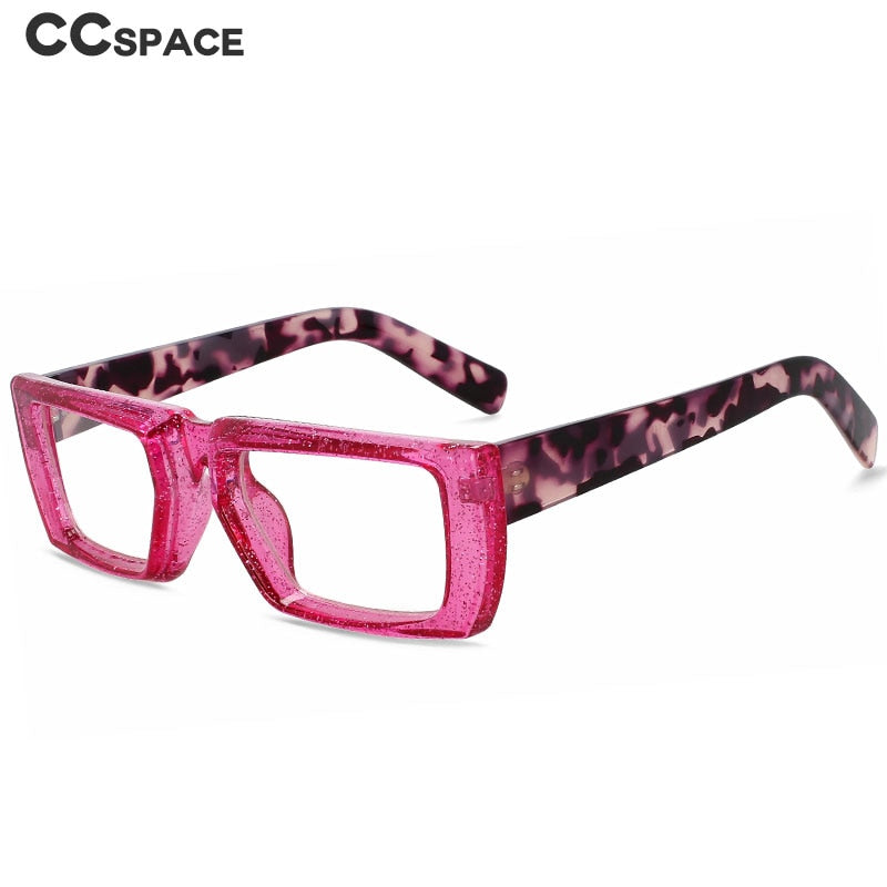 CCspace Women's Full Rim Square Tr 90 Eyeglasses 56435 Full Rim CCspace   