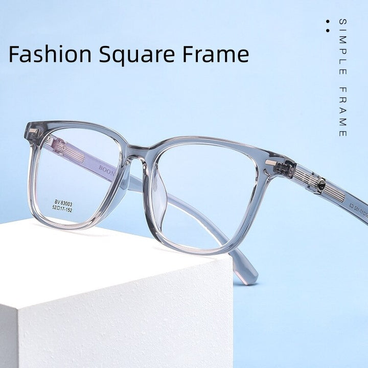 Yimaruili Unisex Full Rim Square Tr 90 Acetate Eyeglasses Bv83003b Full Rim Yimaruili Eyeglasses   