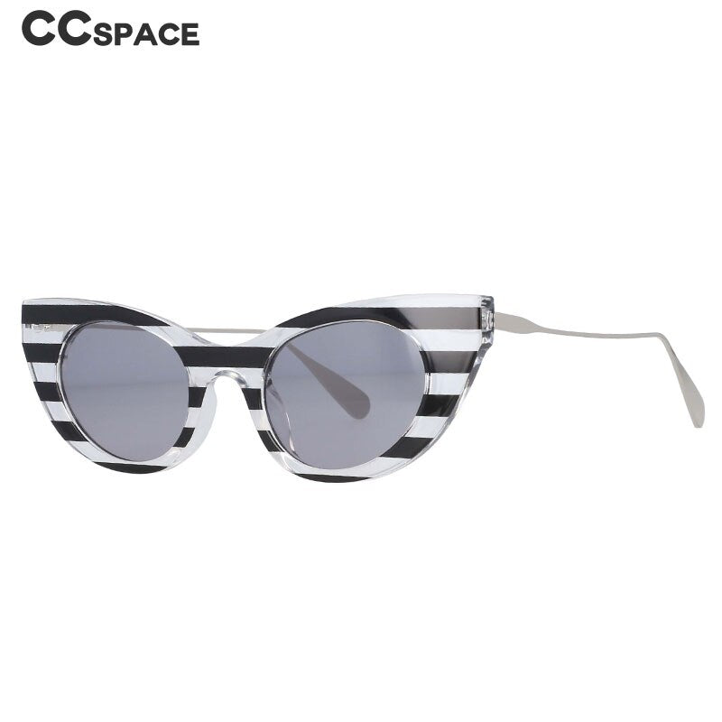 CCSpace Women's Full Rim Cat Eye Resin Frame Sunglasses 54236 Sunglasses CCspace Sunglasses   