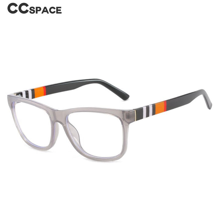 CCSpace Unisex Full Rim Square Acetate Eyeglasses 55231 Full Rim CCspace   