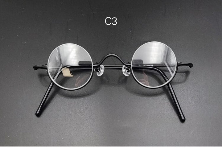 Yujo Unisex Semi Rim Round 35mm Alloy Anti blue Light Reading Glasses Reading Glasses Yujo China 0 C3