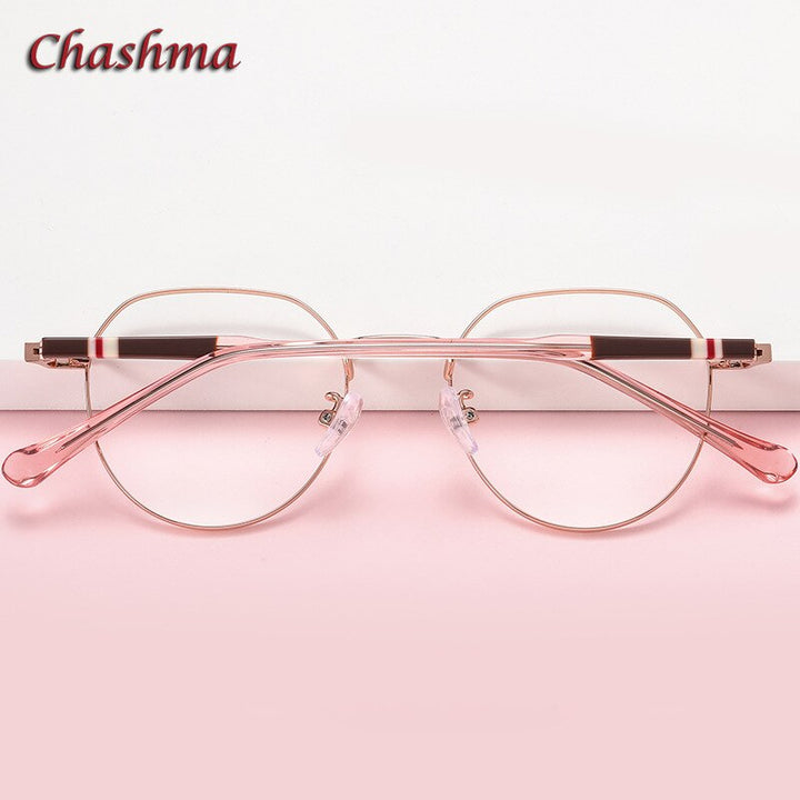 Chashma Ochki Unisex Full Rim Round Stainless Steel Acetate Eyeglasses 1921 Full Rim Chashma Ochki   