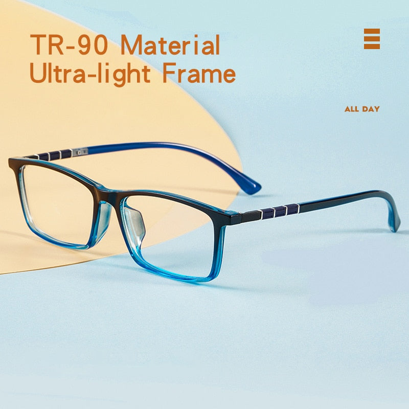 Yimaruili Men's Full Rim Square Tr90 Sport Eyeglasses 96005R Full Rim Yimaruili Eyeglasses   