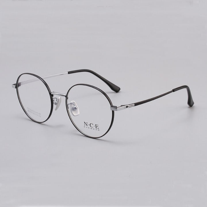 Zirosat Unisex Eyeglasses Frame Pure Titanium 88312 Frame Zirosat grey-silver  