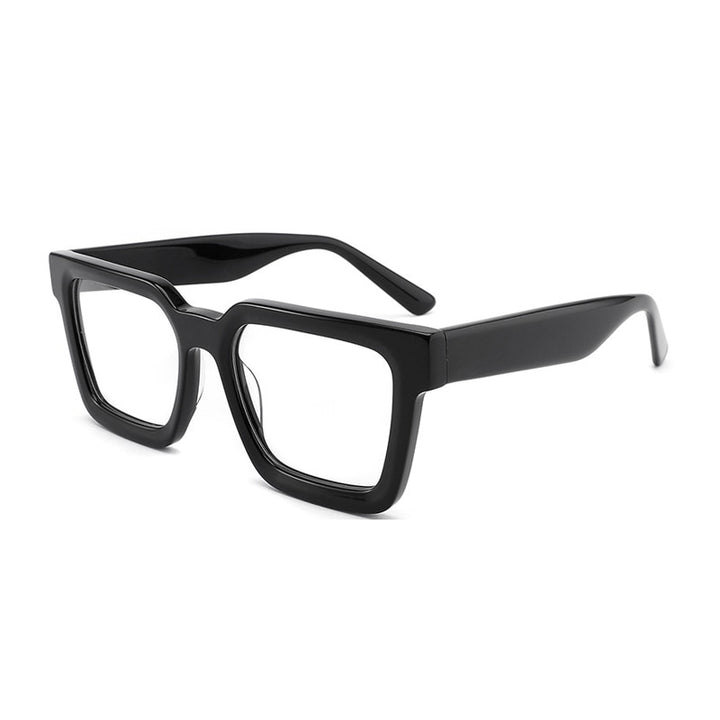 Gatenac Unisex Full Rim Square Acetate Frame Eyeglasses Gxyj793 Full Rim Gatenac   