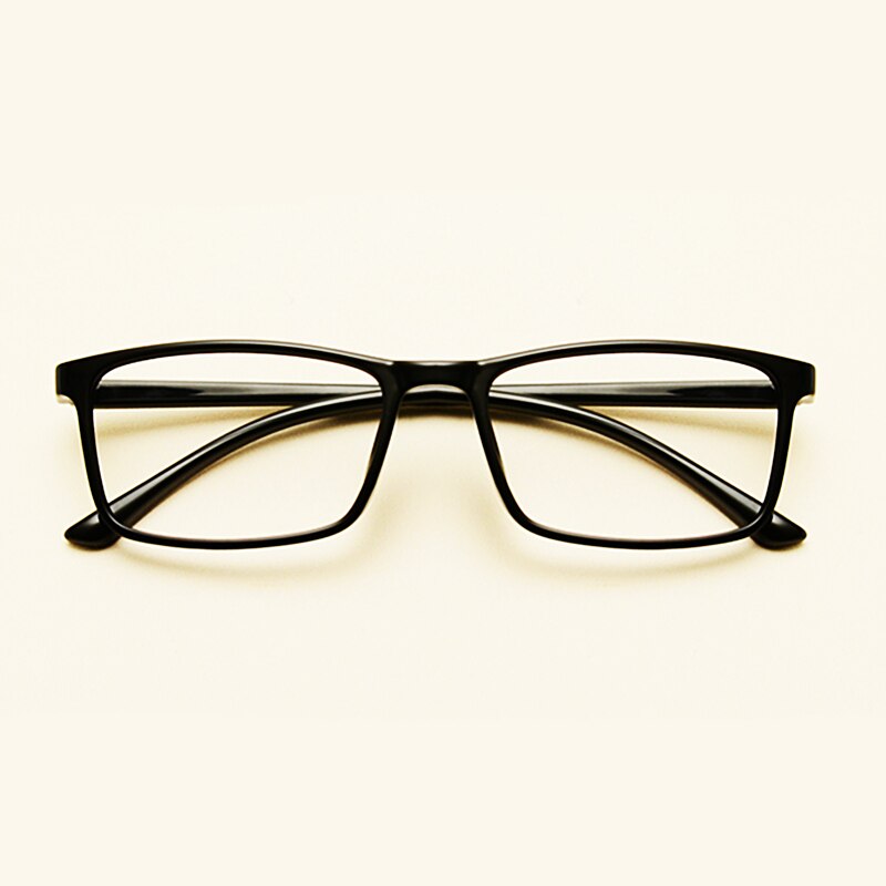 KatKani Unisex Full Rim Small Square Tr 90 Eyeglasses 6642 Full Rim KatKani Eyeglasses Brihgt Black  