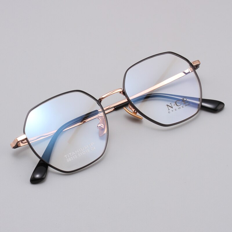 Zirosat Unisex Eyeglasses Frame Pure Titanium 88313 Frame Zirosat   