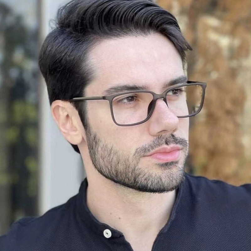 Kansept Men's Full Rim Square Tr 90 Eyeglasses 95861 Full Rim Kansept   