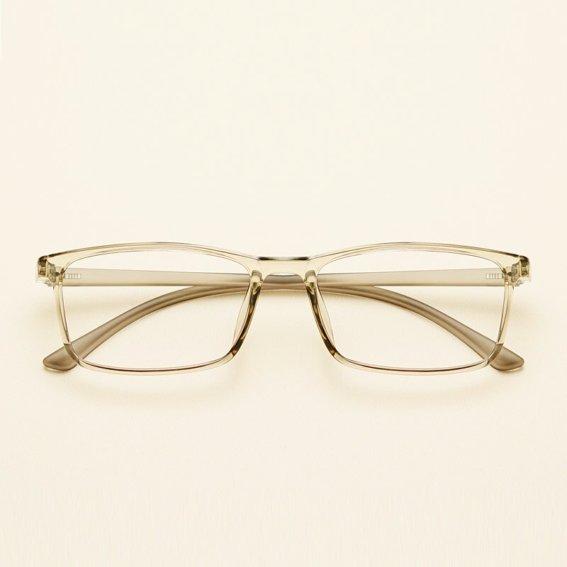 KatKani Unisex Full Rim Small Square Tr 90 Eyeglasses 6642 Full Rim KatKani Eyeglasses Transparent Gray  