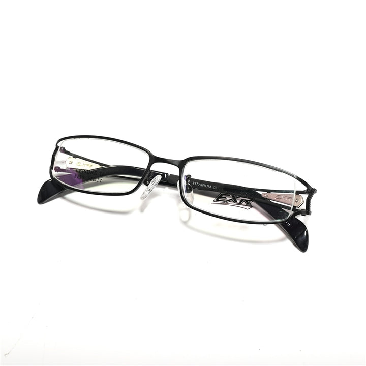 Cubojue Unisex Full Rim Small Rectangle Tr 90 Titanium Hyperopic Reading Glasses 8116 Reading Glasses Cubojue   