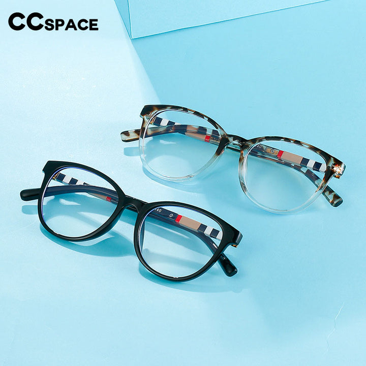 CCSpace Women's Full Rim Square Acetate Alloy Eyeglasses 55229 Full Rim CCspace   