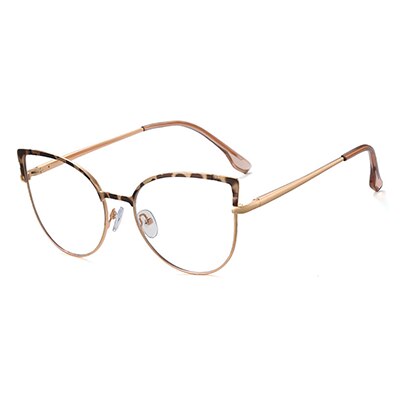 Ralferty Women's Full Rim Square Cat Eye Tr 90 Acetate Alloy Eyeglasses F95993 Full Rim Ralferty China C13 Leopard 