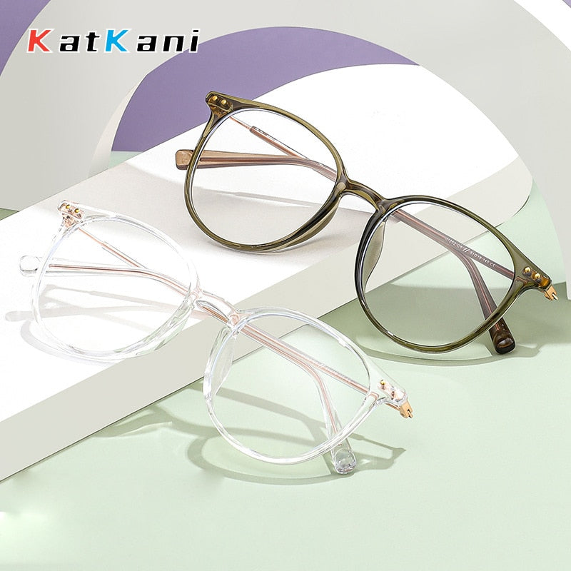 KatKani Unisex Full Rim Square Tr 90 Alloy Eyeglasses 01252 Full Rim KatKani Eyeglasses   