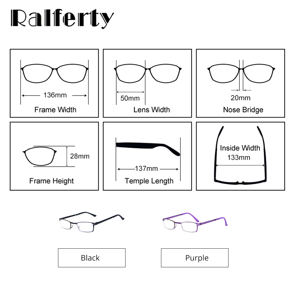 Ralfterty Unisex Full Rim Small Square Alloy Folding Hyperopic Folding Reading Glasses D827 Reading Glasses Ralferty   