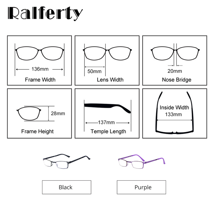 Ralfterty Unisex Full Rim Small Square Alloy Folding Hyperopic Folding Reading Glasses D827 Reading Glasses Ralferty   