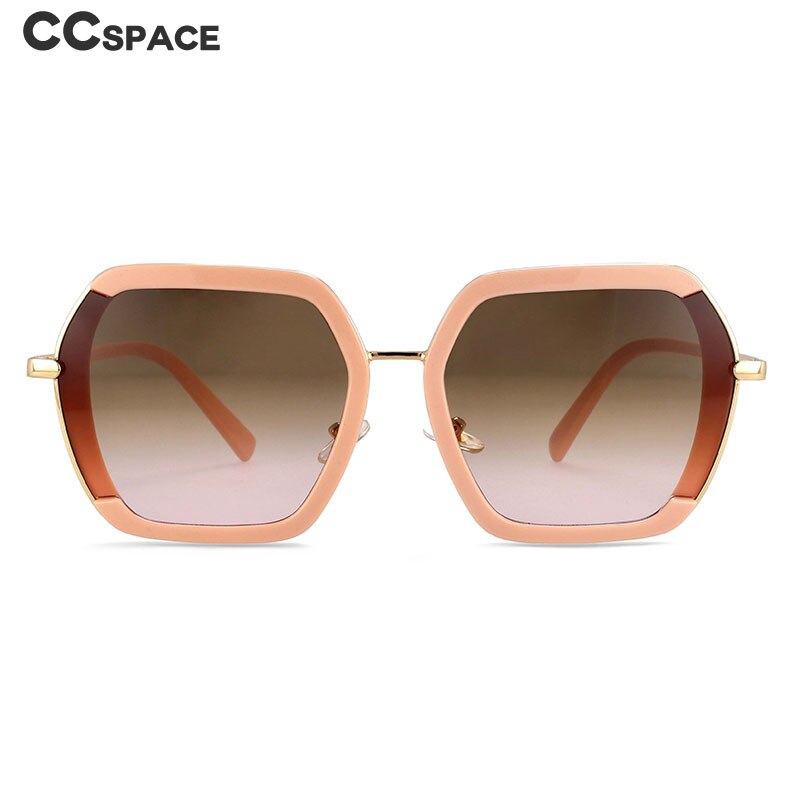 CCSpace Women's Full Rim Square Resin Frame Sunglasses 54246 Sunglasses CCspace Sunglasses   